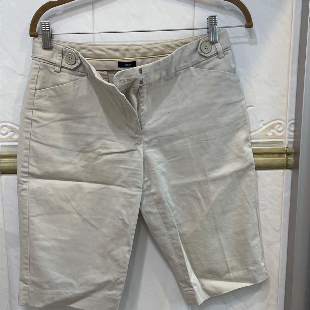 Talbots Cream Women's Bermudas